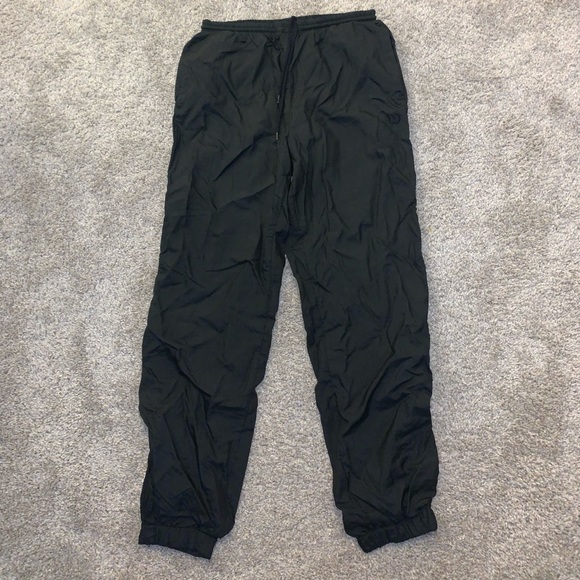 Wilson Black Nylon Cuffed Track Pants size M - Picture 3 of 10
